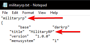 darkrp gamemode default